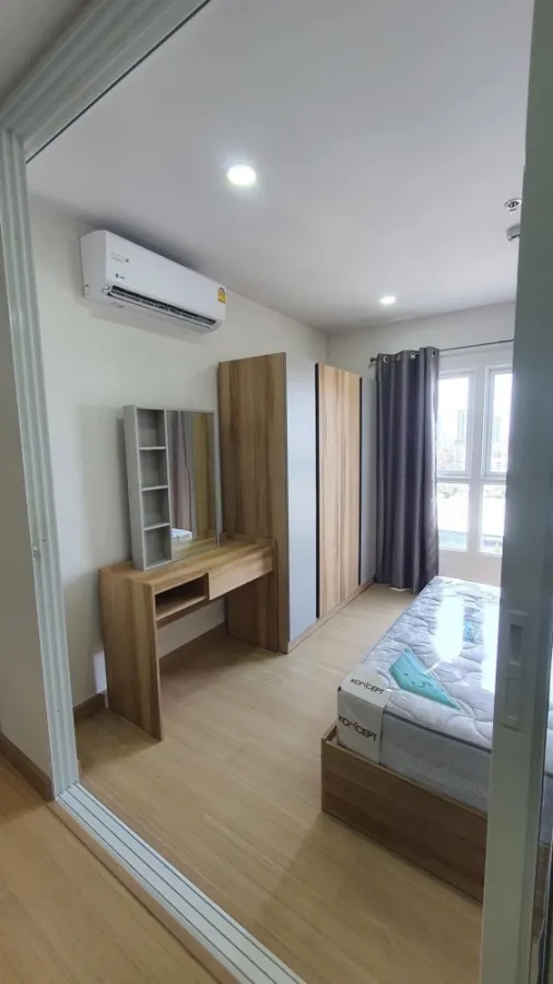 Condo for rent, Supalai Veranda Ramkhamhaeng, nice room, furnished + electrical appliances ready, has a very high view, book now.