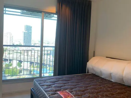 For sale, for rent, Aspire Sukhumvit 48, 21st floor, very high, city view, no buildings blocking, fully furnished, hurry and grab it!