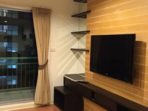 Condo for rent, Park View Vibhavadi, beautiful room with built-in furniture and electrical appliances, ready to move in