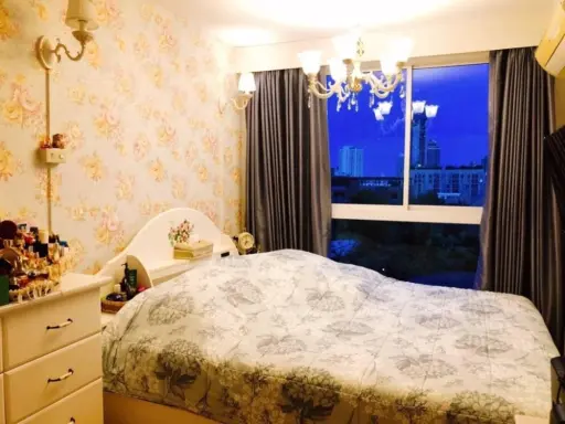 Sell, rent, Chateau in Town, Sukhumvit 64 SKY MOON, room with good wallpaper. Complete in one place. Hurry up. Don't wait. images