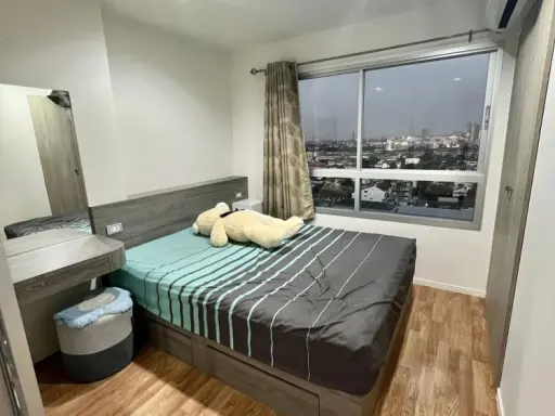 For rent, Lumpini Park Phetkasem 98, color tones, easy to decorate, floor 12A, reasonable price, just bring your bags and move in.