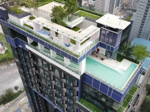 Down payment sale Life Phahon Ladprao, 12th floor, northeast direction, forest park view, quiet, buy now