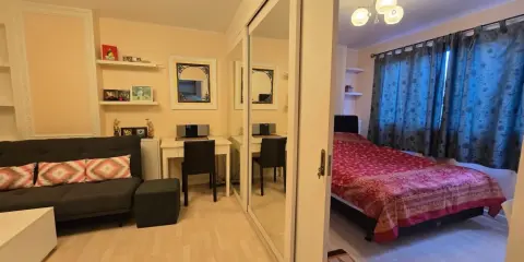 ขาย D Condo Ramindra 1 ห้องนอน 1 ห้องน้ำ มาพร้อมเฟอร์นิเจอร์ครบครัน หิ้วกระเป๋าเข้าอยู่ได้เลยจ้า
