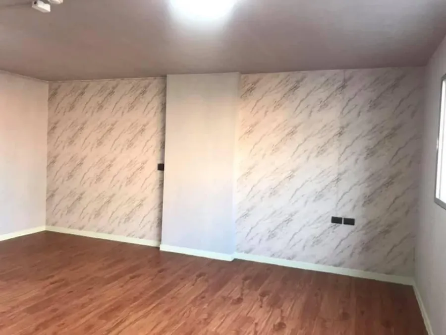 For sale: Lumpini Center Happyland. Balcony window with a great view, no other buildings blocking it. Cool breeze, not hot. Decorated with wallpaper t