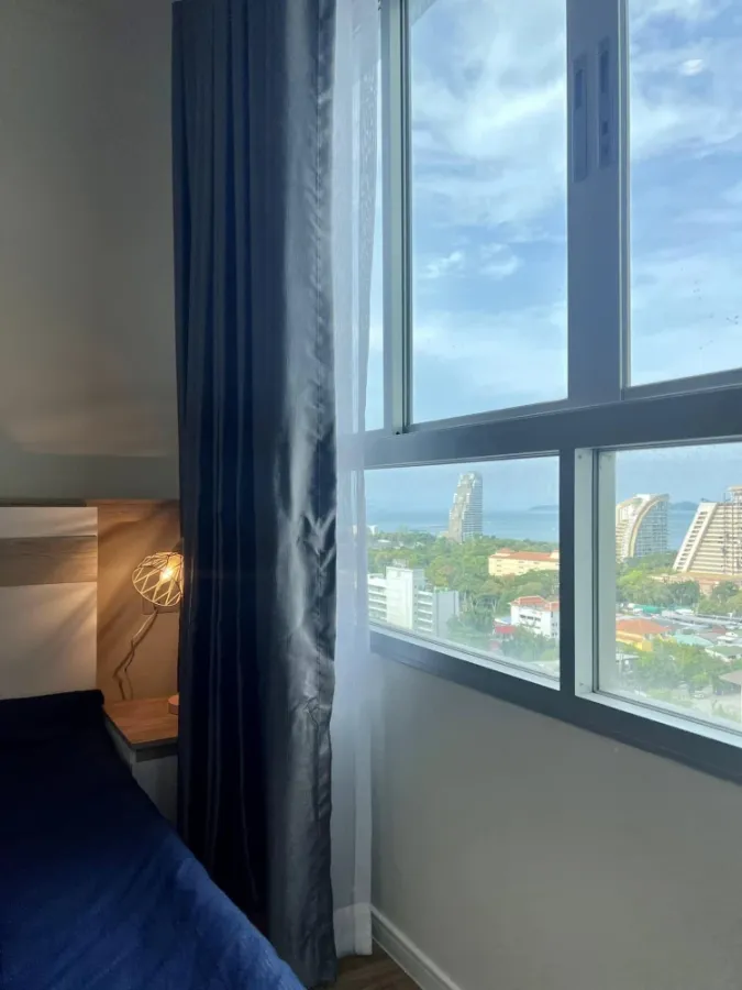 For sale: Lumpini Ville Naklua - Wongamat, 15th floor, swimming pool view, fully furnished, nice to live in, reserve now!