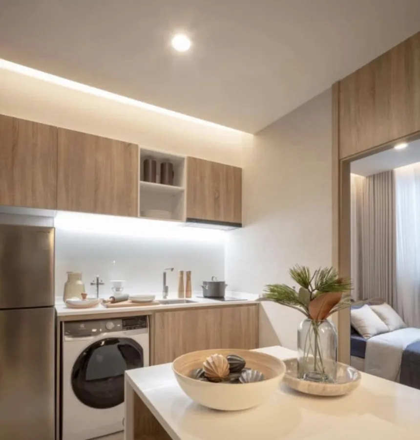 Down payment sale Nue Noble Ratchada-Ladprao, fully furnished, complete amenities, book now.