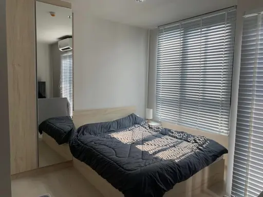For rent, New Noble Ngamwongwan, 36th floor, fully furnished room, can move in immediately, book now, don't let it slip away.