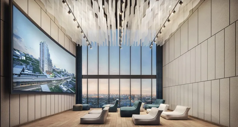 ให้เช่า The LIVIN Ramkhamhaeng ห้องแบบ 1 Bedroom Plus ชั้น 34 วิวดี ลมดี บรรยากาศเงียบสบาย ห้องตกแต่งสวย พร้อมอยู่