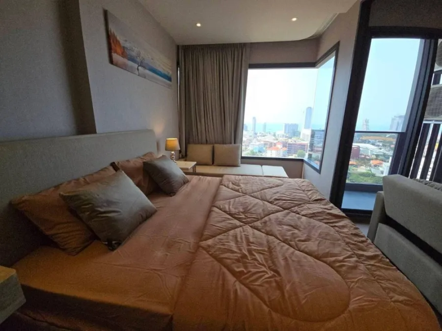 For sale, for rent, Condo One Pattaya (North Pattaya), studio room, beautiful, nice to live in, great view, if you don't book, you'll really miss out.