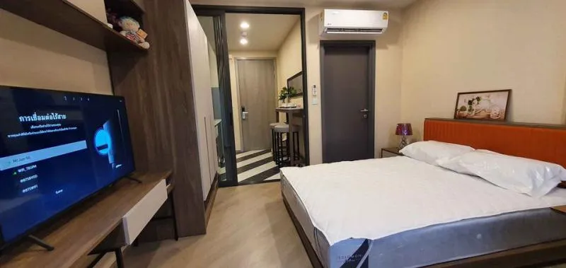 Condo for rent, The Base Saphan Mai, nice room, fully furnished, complete with electrical appliances, great price, hurry up and reserve it.