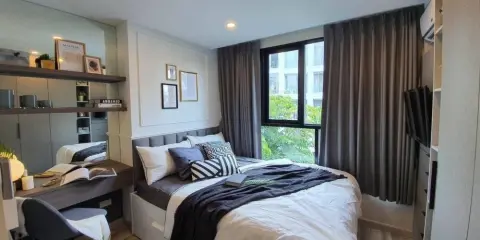 ขายThe Cube Premium Ratchada 32 ห้องมุม แต่งครบ พร้อมหิ้วกระเป๋าเข้าอยู่เลย จองด่วน