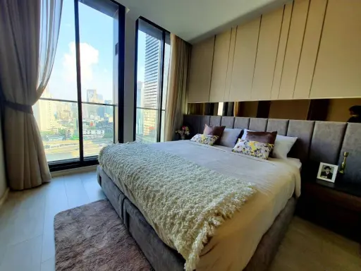 For rent, Noble Ploenchit, beautiful room, full built-in, very nice, clear view Hurry up to reserve before it's gone.