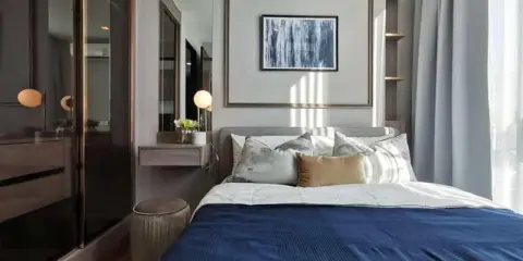 เช่าด่วน Wish Signature Midtown Siam ห้องใหม่ เล้าใจคนอยู่ เตียงนอนอู่ฟู่ ช่วนให้หลับไหล รีบด่วนๆๆ