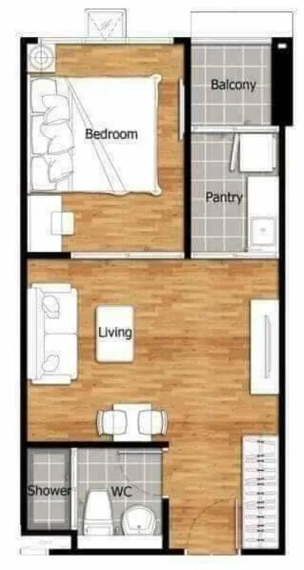 ห้องสวยมาแล้วจ้า ให้เช่า รีเจ้นท์ โฮม 18 แจ้งวัฒนะ-หลักสี่ ห้องกั้นเป็นสัดส่วน ผนังติดวอล จองเลย