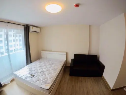 For rent, Plum Condo Phahon Yothin 89, Phase 3, 6th floor, beautiful view, good wind, no sunlight, good furniture in the whole room. Don't miss out on