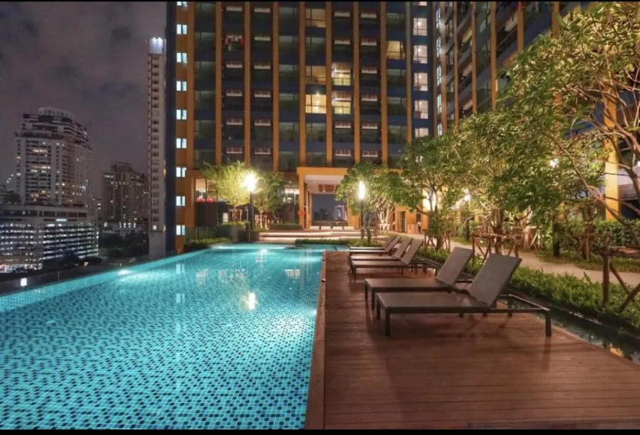 Condo for rent/sale, Lumpini Suite Phetchaburi-Makkasan. Fully furnished + electrical appliances ready to move in