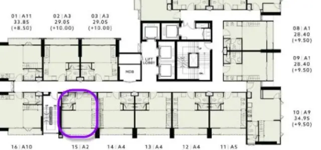 ขายใบจอง The Reserve พหลฯ-ประดิพัทธ์ ห้อง loft A1515 วิวดีเลขสวย ทิศตะวันออก images