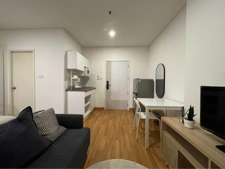 For sale, for rent, Lumpini Place Rama 3-Riverside, Studio room, wide frontage, fully furnished, if you don't book, you'll really miss out.