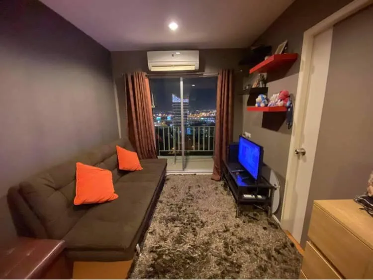Condo for sale, Lumpini Mega City Bangna, corner room, fully furnished, plus a good view, don't miss it.