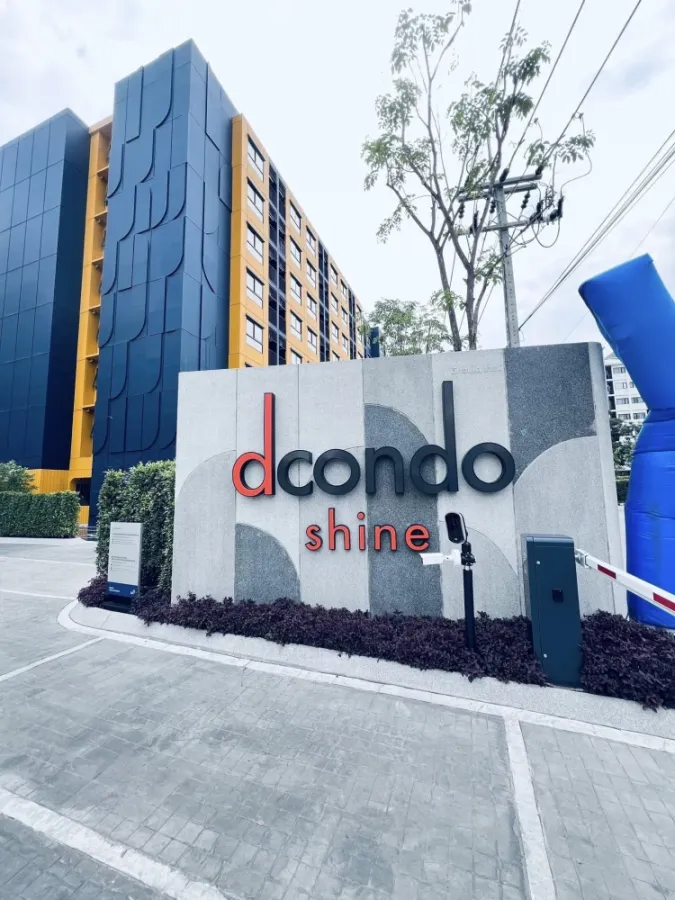 For rent dcondo shine rangsit 3rd floor, pool view, partitioned room, fully furnished, book now, urgently.