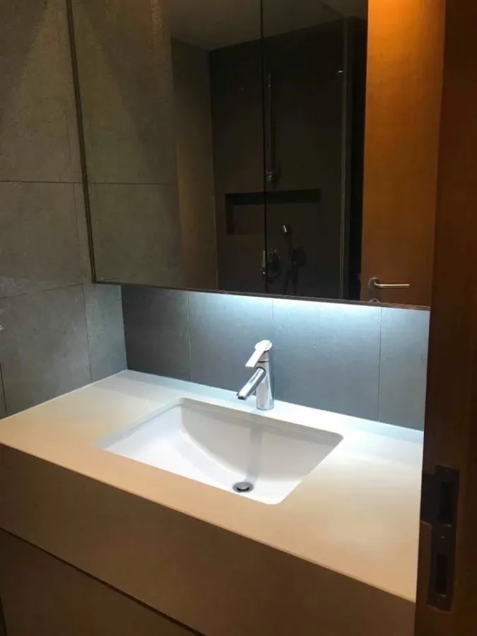 For rent: Aequa Sukhumvit 49, 15th floor room, lots of usable space, comfortable, not cramped, fully furnished, must book like this.