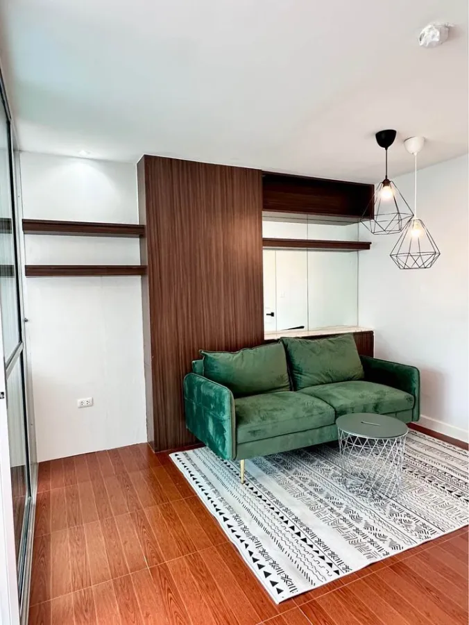 Condo for sale, The Cube Ramkhamhaeng, bright room, easy to look at. Fully built-in If you don't reserve, you'll miss it.
