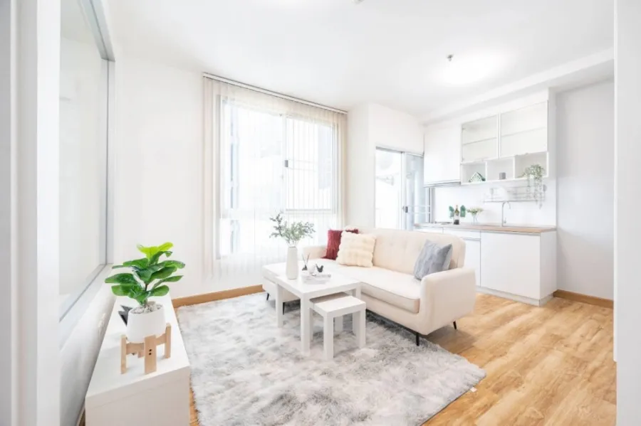 For rent, The Parkland Ratchada-Thapra, nice room. decorated in clean white tones Affordable price. Hurry up to reserve.