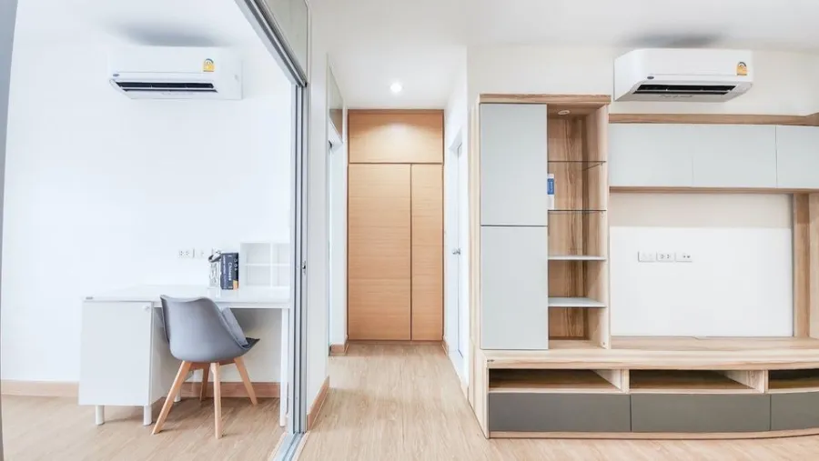 For rent, Aspire Sukhumvit 48, beautiful room, livable, decorated in minimalist style. Affordable price If interested, hurry and reserve now.