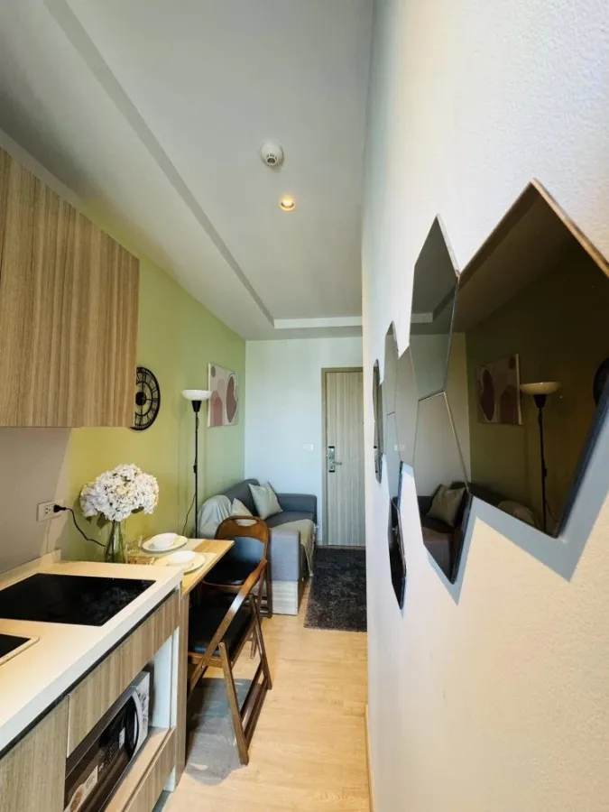 For rent: Altitude Unicorn Sathorn - Tha Phra, city view, fully furnished, electrical appliances in the room, hurry and reserve now.