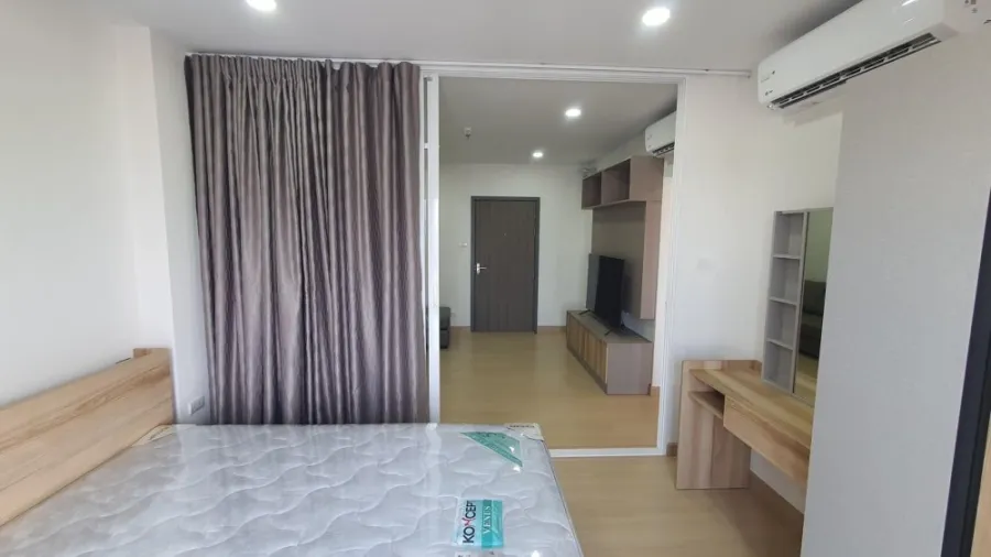 Condo for rent, Supalai Veranda Ramkhamhaeng, nice room, furnished + electrical appliances ready, has a very high view, book now.