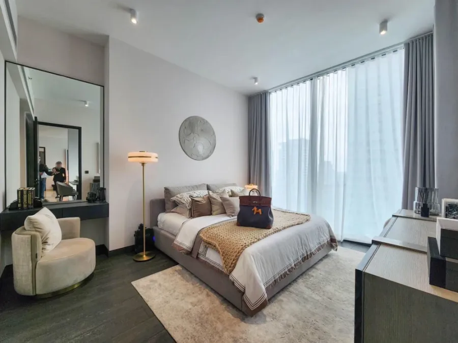Tait 12 Sathorn Luxurious Condo for Rent, fully furnished room, ready to move in, model style, come and reserve today.