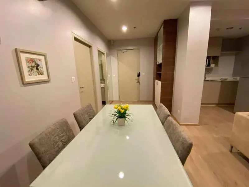 For rent, Ideo Q Ratchathewi, the most beautiful room, 2 bedrooms, fully furnished, good view, central area, very good, book now, hurry up