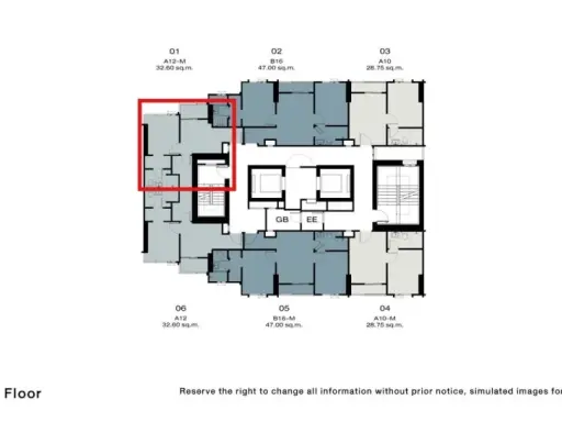 Down payment sale for NUE RIVEREST Ratburana, 23rd floor, good project, nice to live in, complete common area, reserve now, urgent.