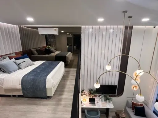 Selling down payment for The Origin Pinklao, Duo space room, 2 floors, 16th floor, high view, pet owners shouldn't miss this place. images