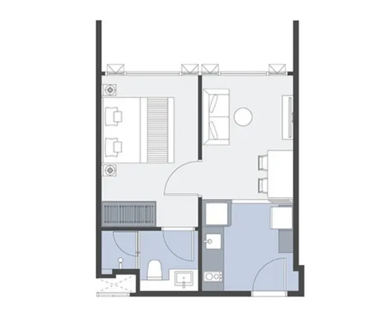 ขายดาวน์ วิสซ์ดอม คราฟท์ สามย่าน 1-Bedroom ห้อง 1502 ชั้น 15 โครงการดี น่าอยู่ จองเลย ห้ามพลาด