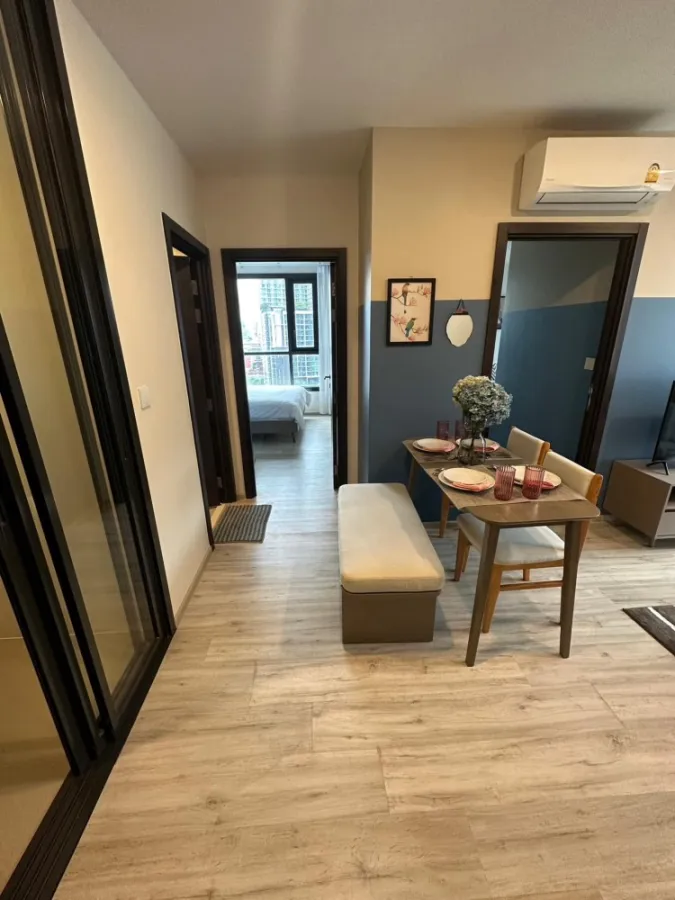 Condo for sale or rent: XT Huai Khwang, 15th floor, separate rooms, beautifully decorated, just bring your belongings and move in!