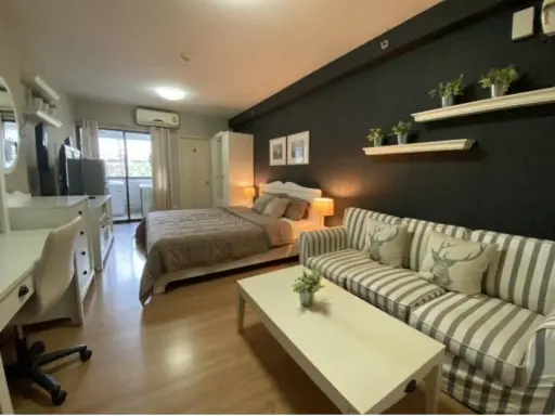 ** Condo for rent Supalai City Resort Ramkhamhaeng ** Beautiful room Ready to move in. Convenient transportation near the train images