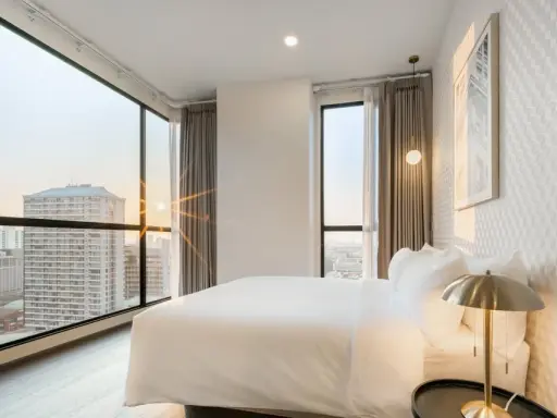 For rent: Park Origin Phayathai, experience a superior lifestyle, high-floor room, fully furnished with electrical appliances, must book
