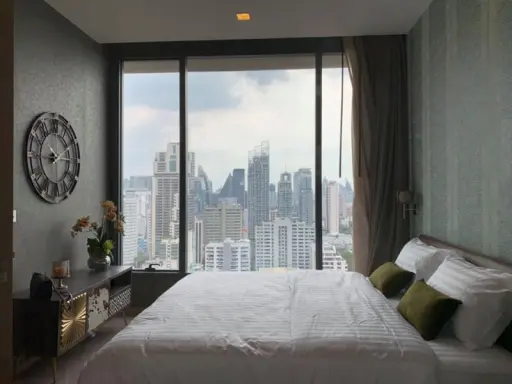 Condo for sale, The Esse Asoke, beautiful decoration, city view room, potential location like this Can't miss it