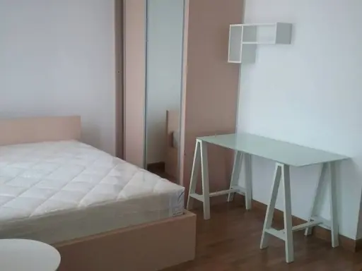 For rent, Ideo Mix Sukhumvit 103, 12th floor, fully furnished, complete set of electrical appliances, convenient, book now.
