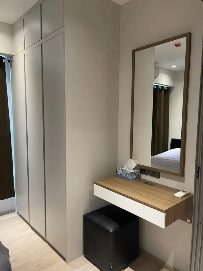 Condo for rent, Whizdom Station, Ratchada-Thapra, 19th floor, clear view, no block, fully furnished room, hurry to reserve.