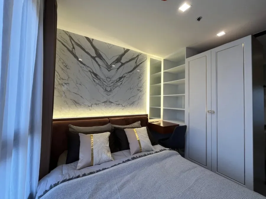 For rent: Life Ladprao Valley, beautiful room, built-in marble bedroom wall, very cool, fully furnished. Can you not reserve it?
