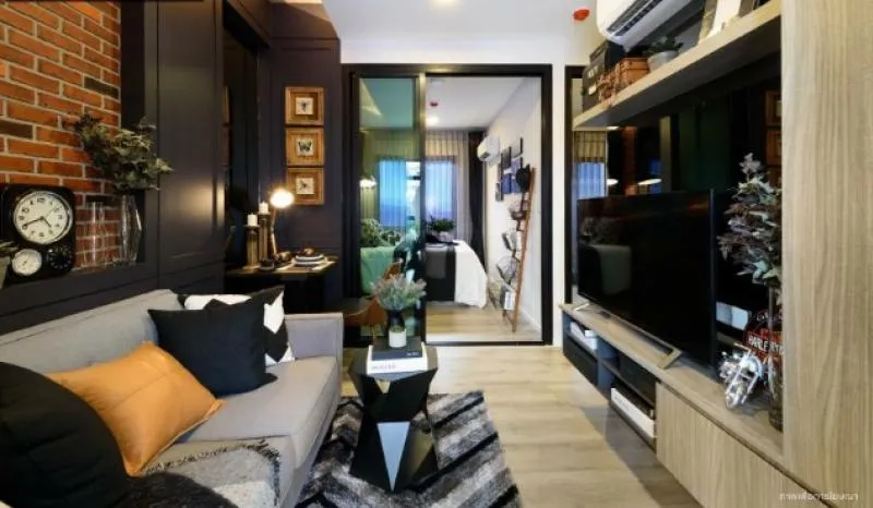 Sale, quick down payment, Notting Hill Condo, Sukhumvit 105, corner room, garden view, room next to the fire escape, convenient, safe, don't miss !!