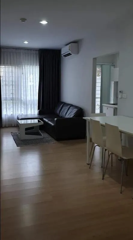 For rent, The Kith Tiwanon, beautiful decorated room, simple, white tone, airy view, corner room, 2 bedrooms, pleasant