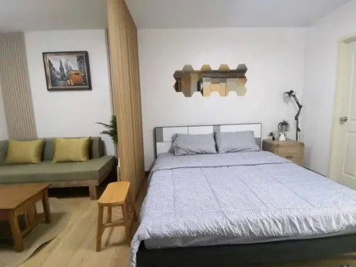 For rent, Supalai City Resort Chaengwattana, fully furnished room, fully furnished, electrical appliances Hurry up to reserve before you miss it.