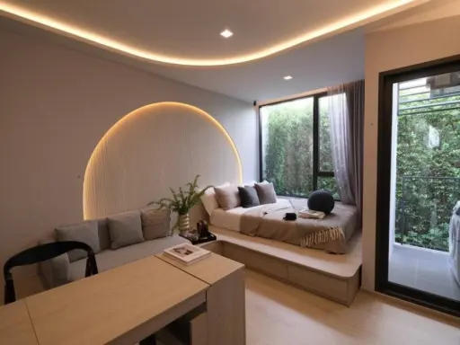 Down payment sale, Reference Sathorn-Wongwian Yai, 14th floor, studio room, very beautiful design, great view, book first, get first.