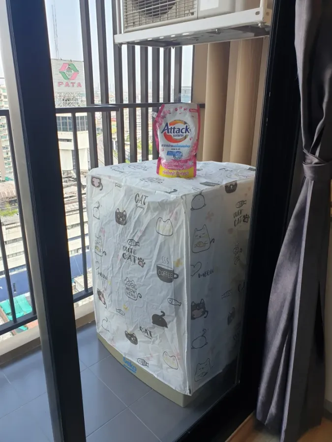 Plum Condo Pinklao for rent, 1 bedroom, 1 bathroom, fully furnished + appliances, beautiful view, don't miss it, book now.