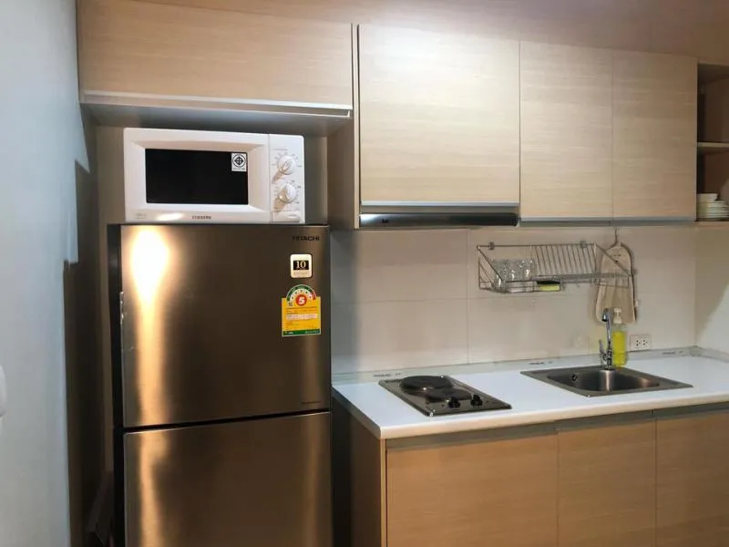 For rent Rhythm Ratchada, beautiful room New interior, 1 bedroom, fully furnished, happy atmosphere, hurry up, don't miss it!