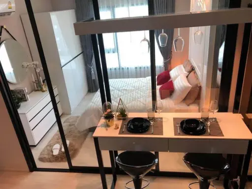 For rent Life Asoke, beautiful room, everything is good, beautiful view, convenient to travel, bring your bag to rent, don't wait. images