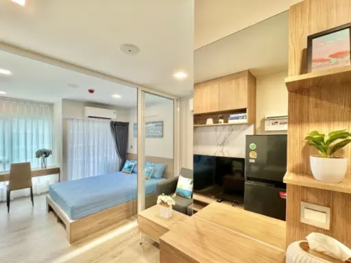 ให้เช่า เคฟ ทาวน์ ไอส์แลนด์ วิวสระ ห้องกั้นแยกเป็นสัดส่วน แต่งครบ สนใจรีบจองเลย ห้ามพลาด